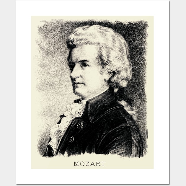 Composer Wolfgang Amadeus Mozart Wall Art by historicimage